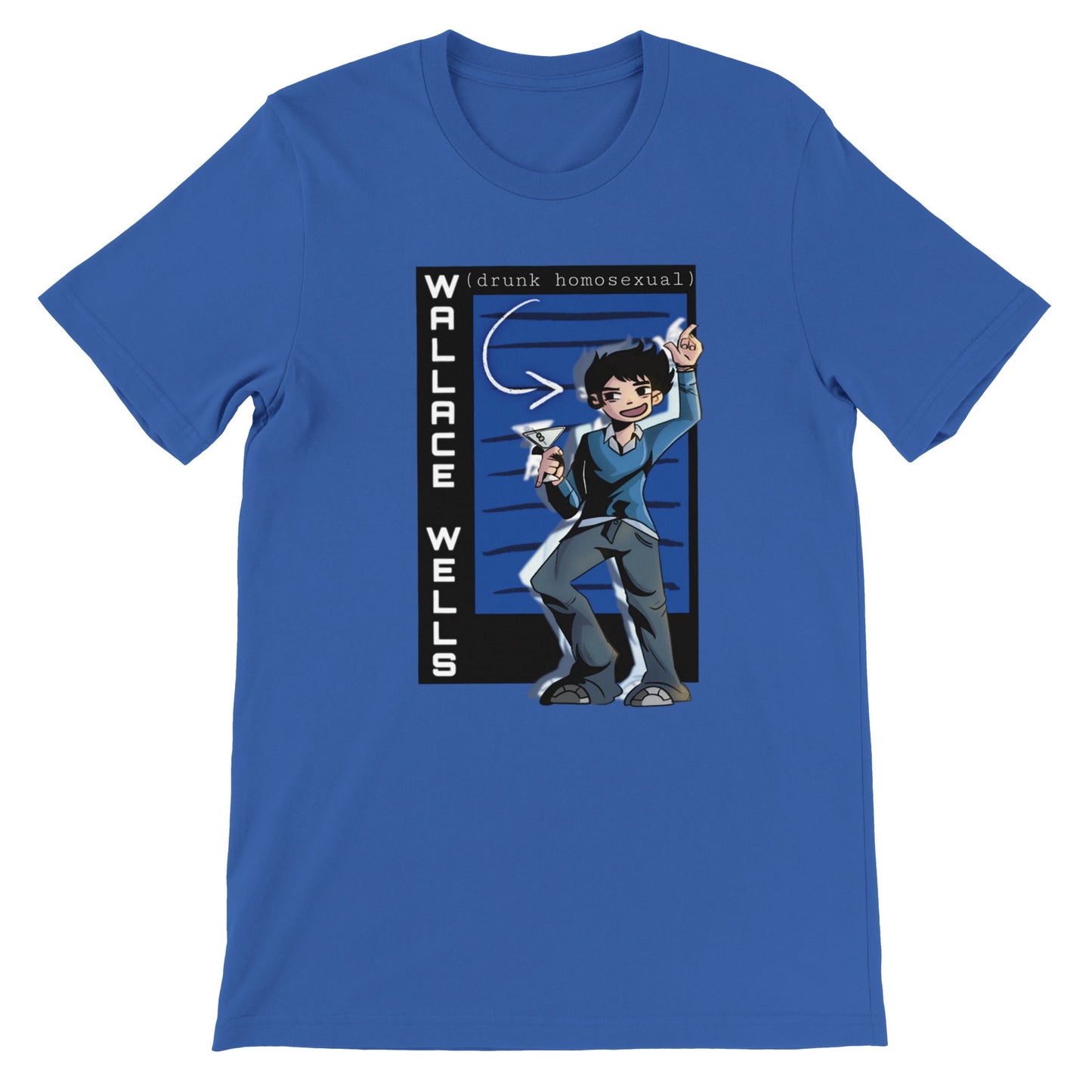 Wallace Wells-Scott Pilgrim-Premium Unisex Crewneck T-shirt