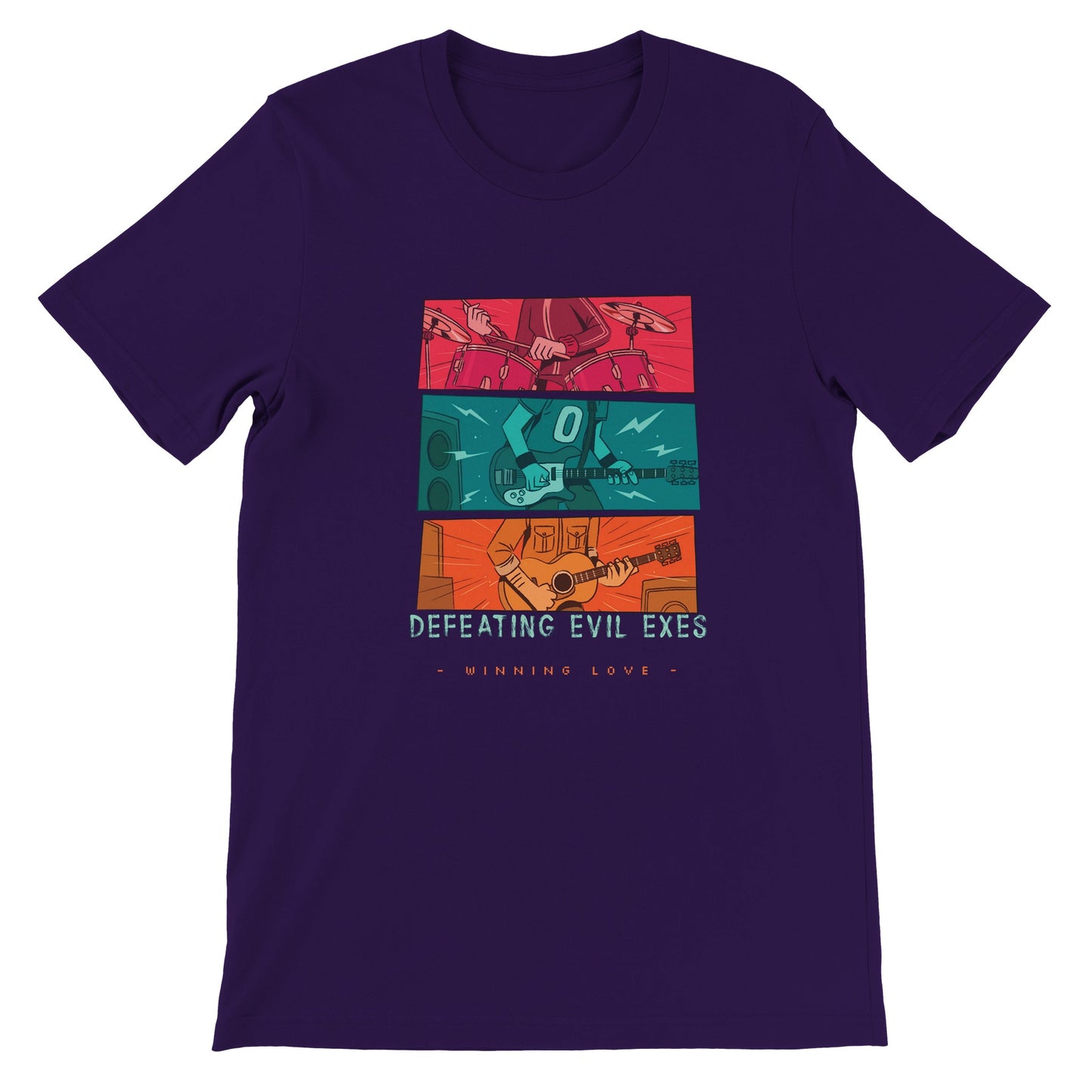 defeating Evil Exes- Scott Pilgrim-Premium Unisex Crewneck T-shirt