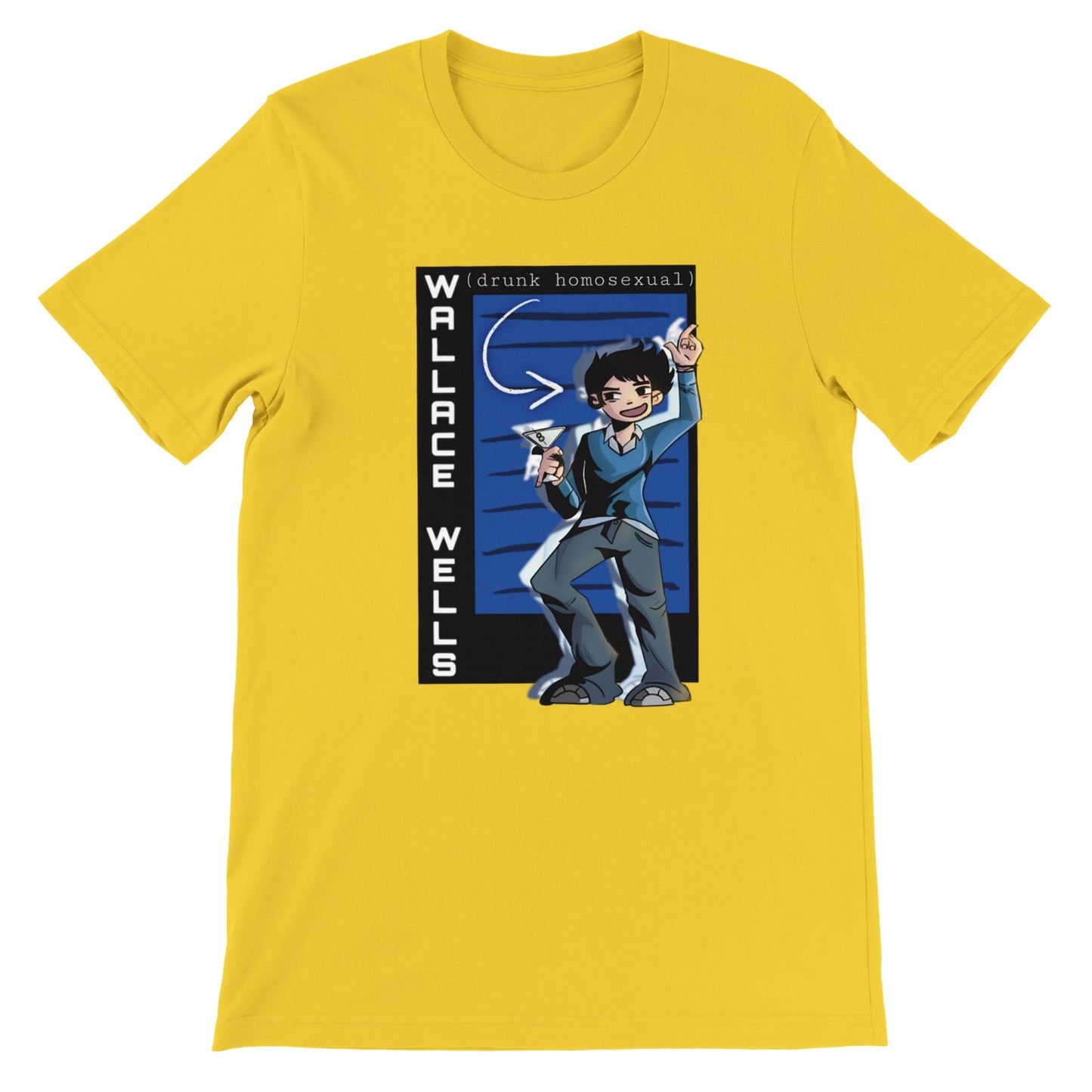 Wallace Wells-Scott Pilgrim-Premium Unisex Crewneck T-shirt