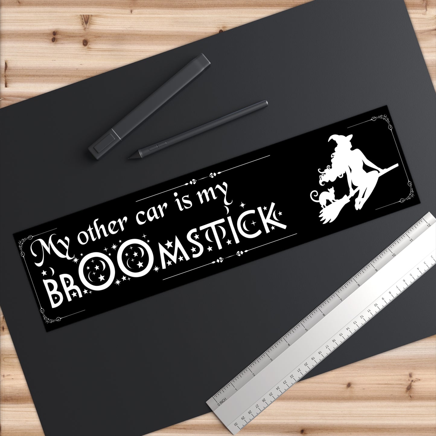 Broomstick Bumper Sticker
