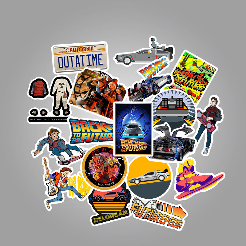 🕰️ 50 Time-Traveler's Delight Sticker Collection | Back to the Future Adventures Await!