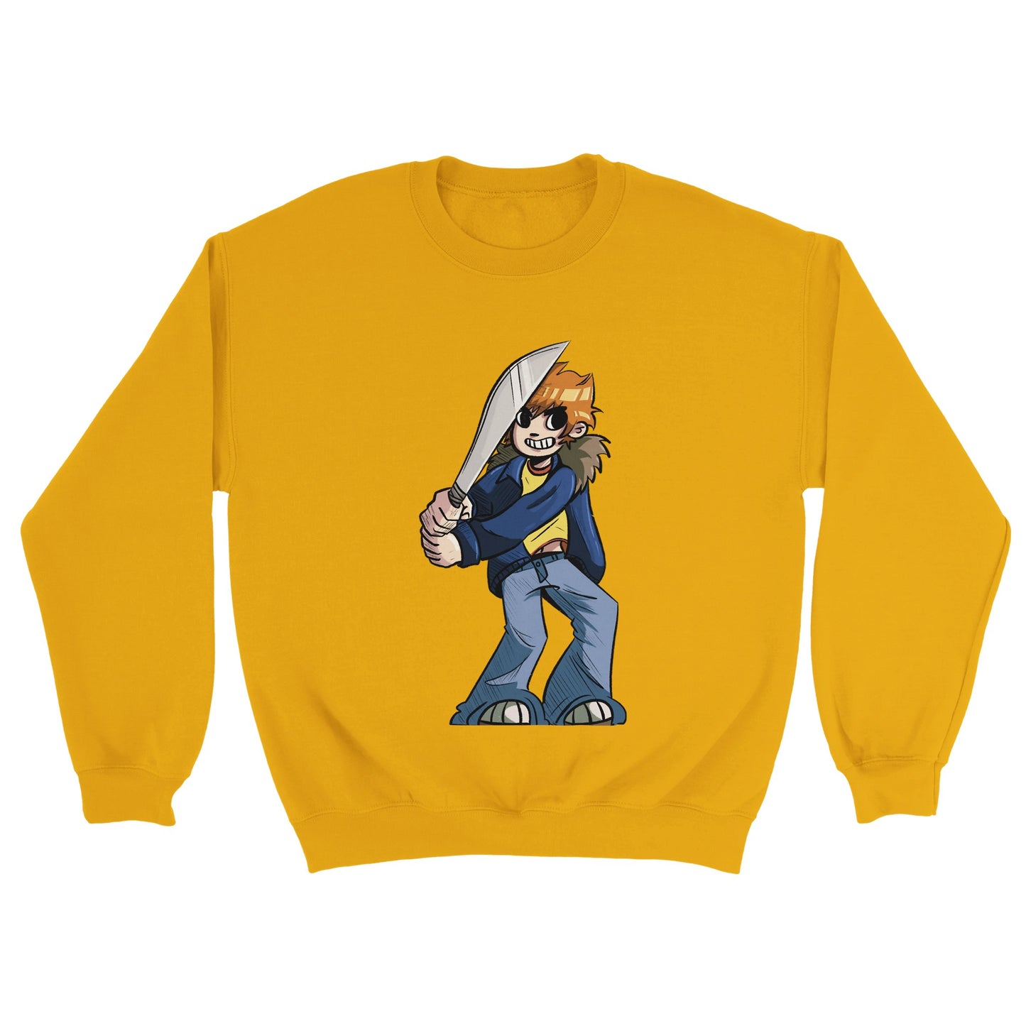 Scott Pilgrim-Sudadera unisex con cuello redondo