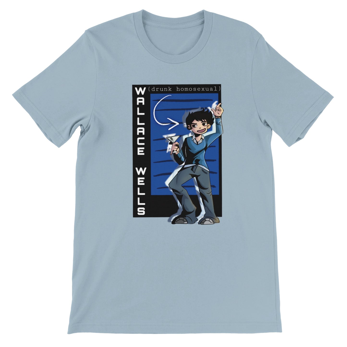 Wallace Wells-Scott Pilgrim-Premium Unisex Crewneck T-shirt