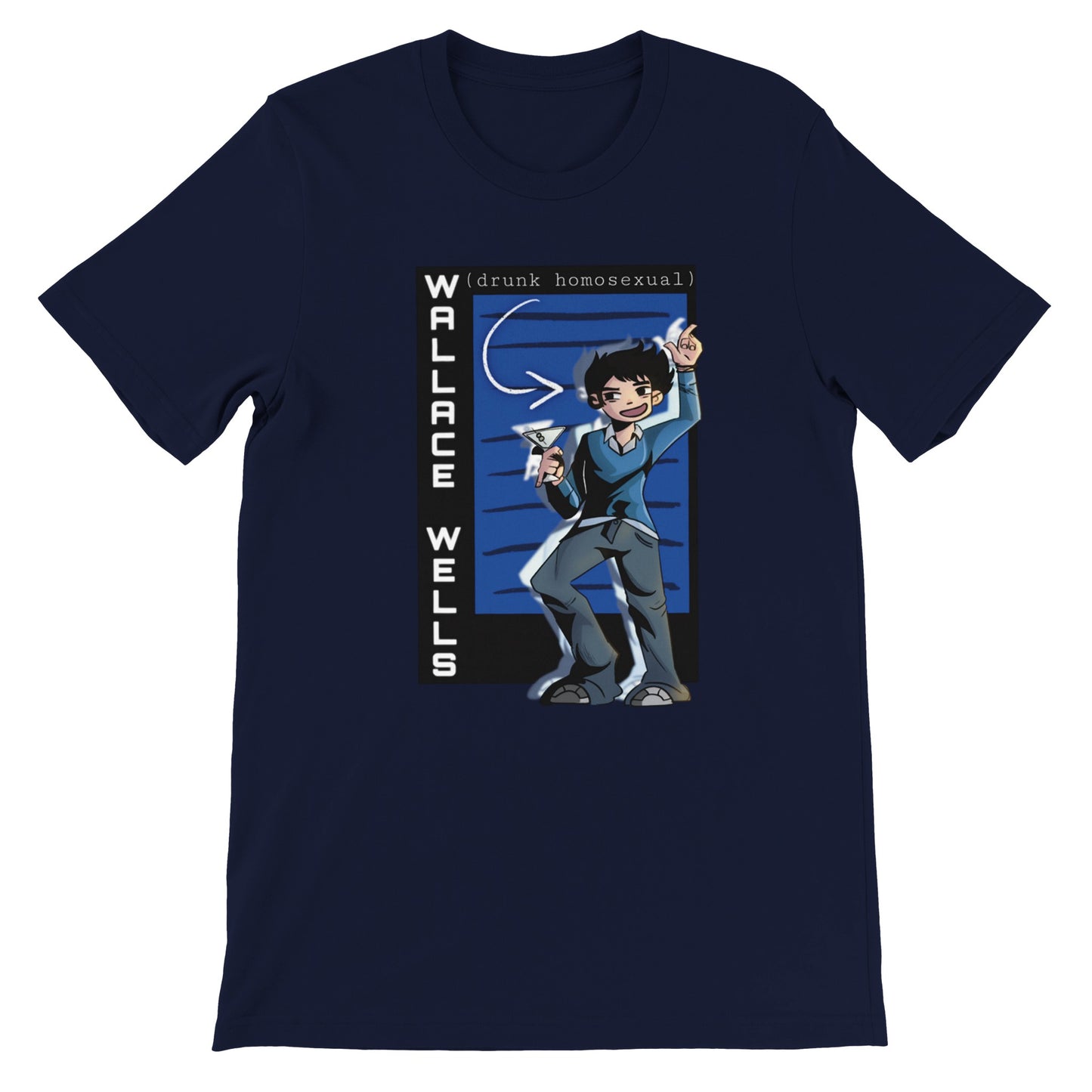 Wallace Wells-Scott Pilgrim-Premium Unisex Crewneck T-shirt