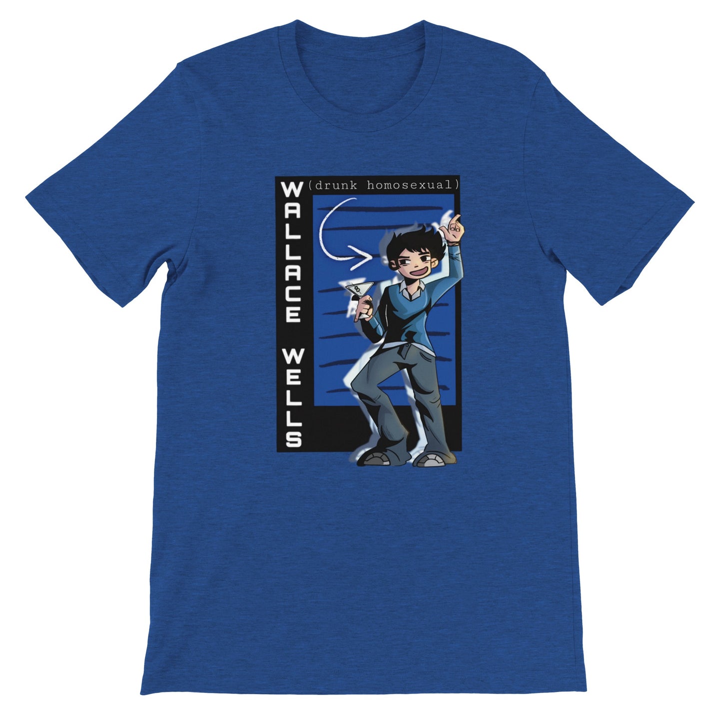 Wallace Wells-Scott Pilgrim-Premium Unisex Crewneck T-shirt