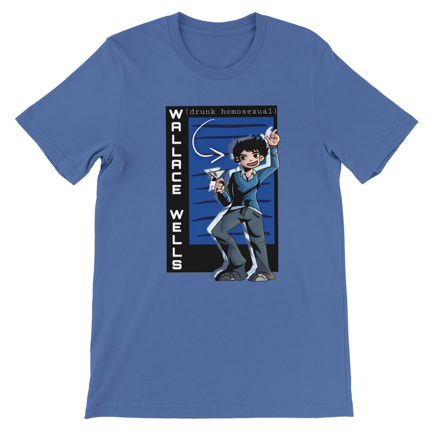 Wallace Wells-Scott Pilgrim-Premium Unisex Crewneck T-shirt