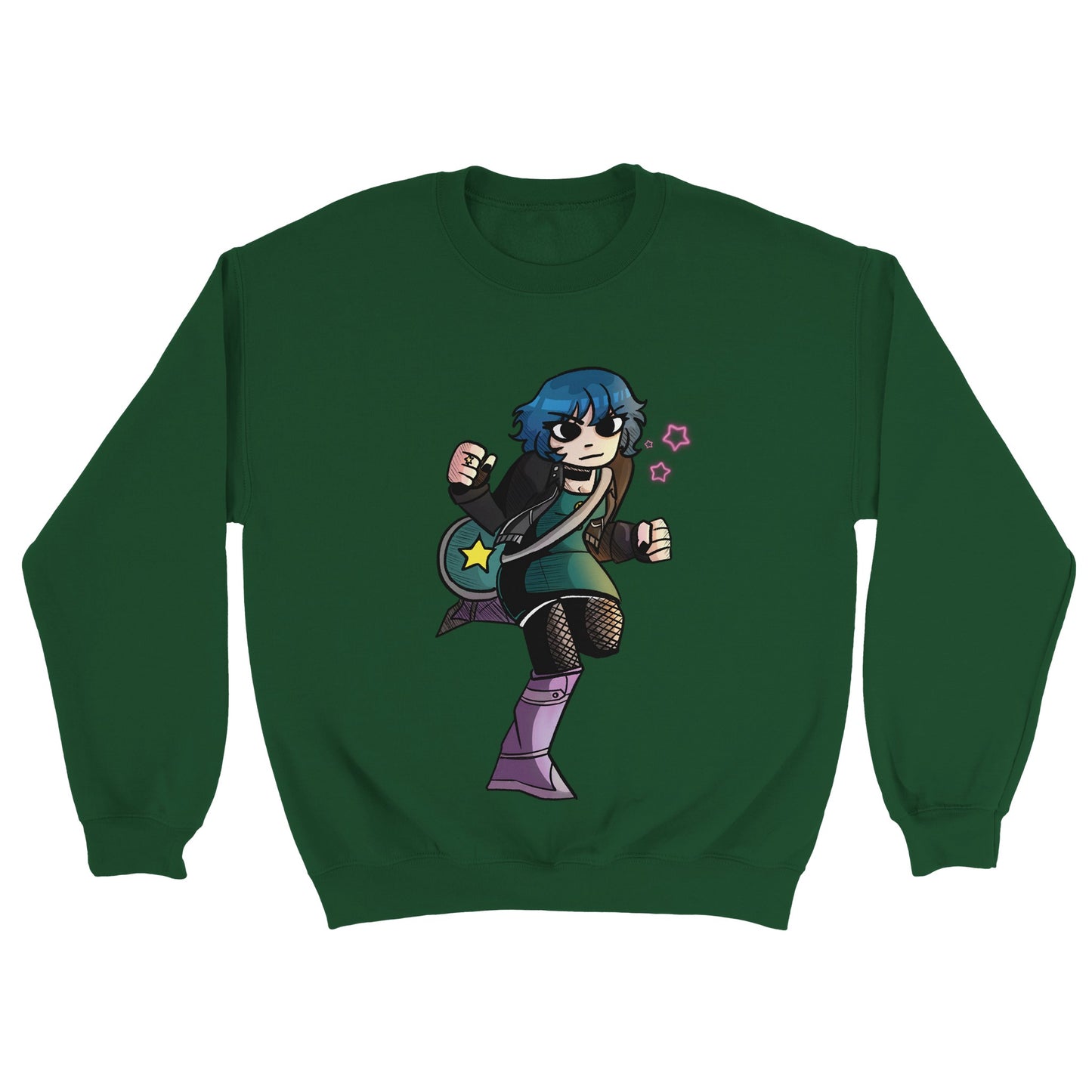 Ramona Flowers-Sudadera unisex clásica con cuello redondo