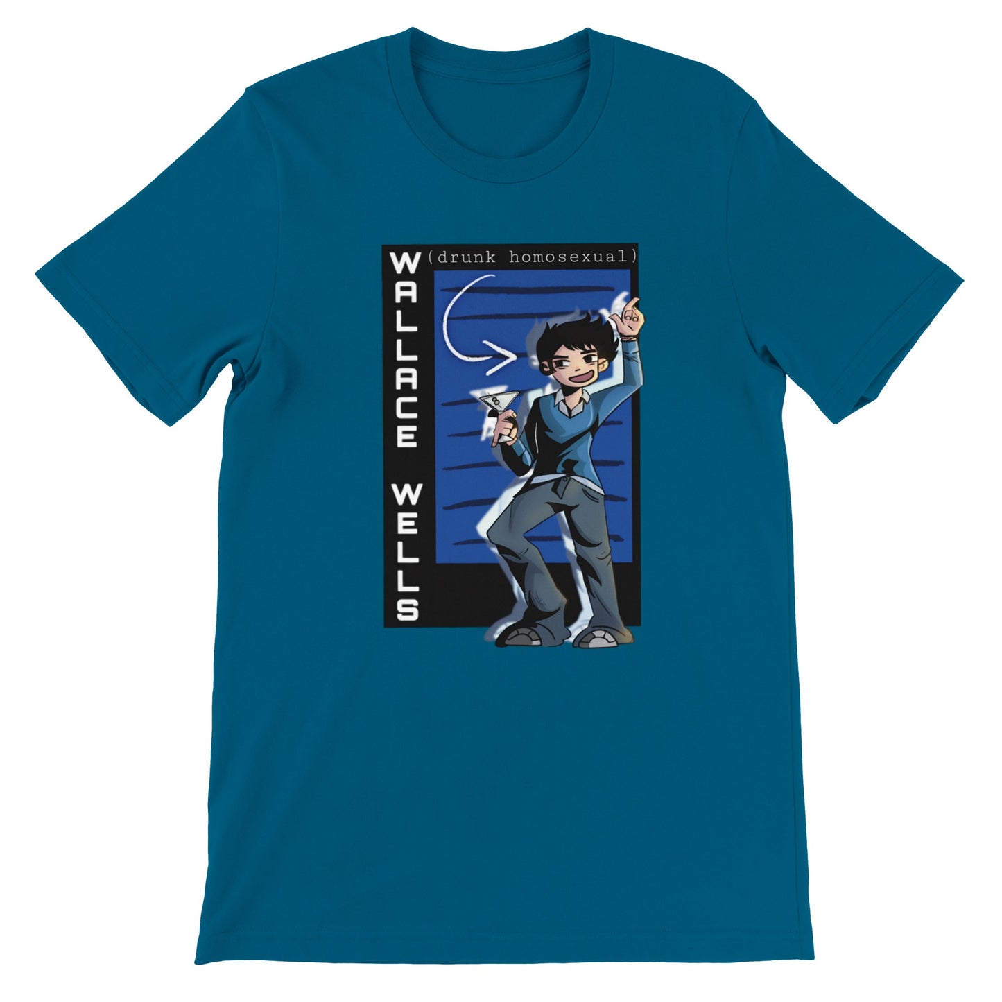 Wallace Wells-Scott Pilgrim-Premium Unisex Crewneck T-shirt