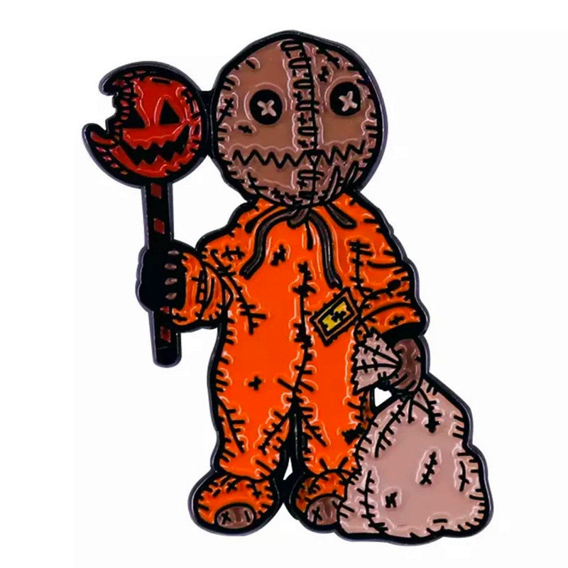 🎃 Trick 'r Treat Sam Enamel Pin | Halloween Horror Film Inspired Brooch