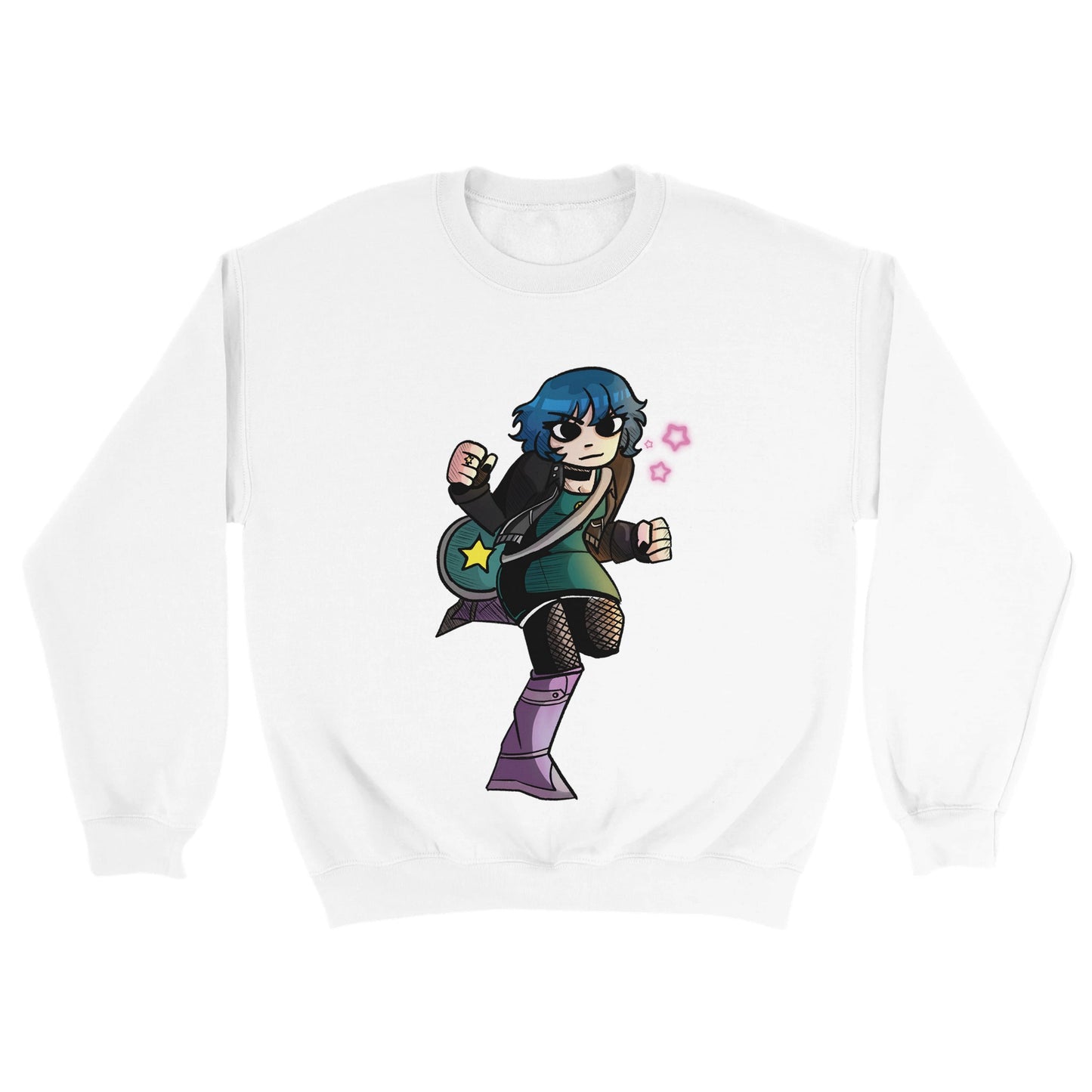 Ramona Flowers-Sudadera unisex clásica con cuello redondo