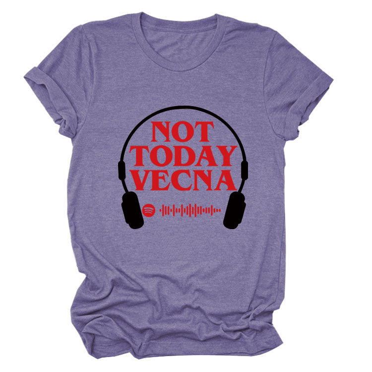 Retro 80s Not Today Vecna Villain Tee