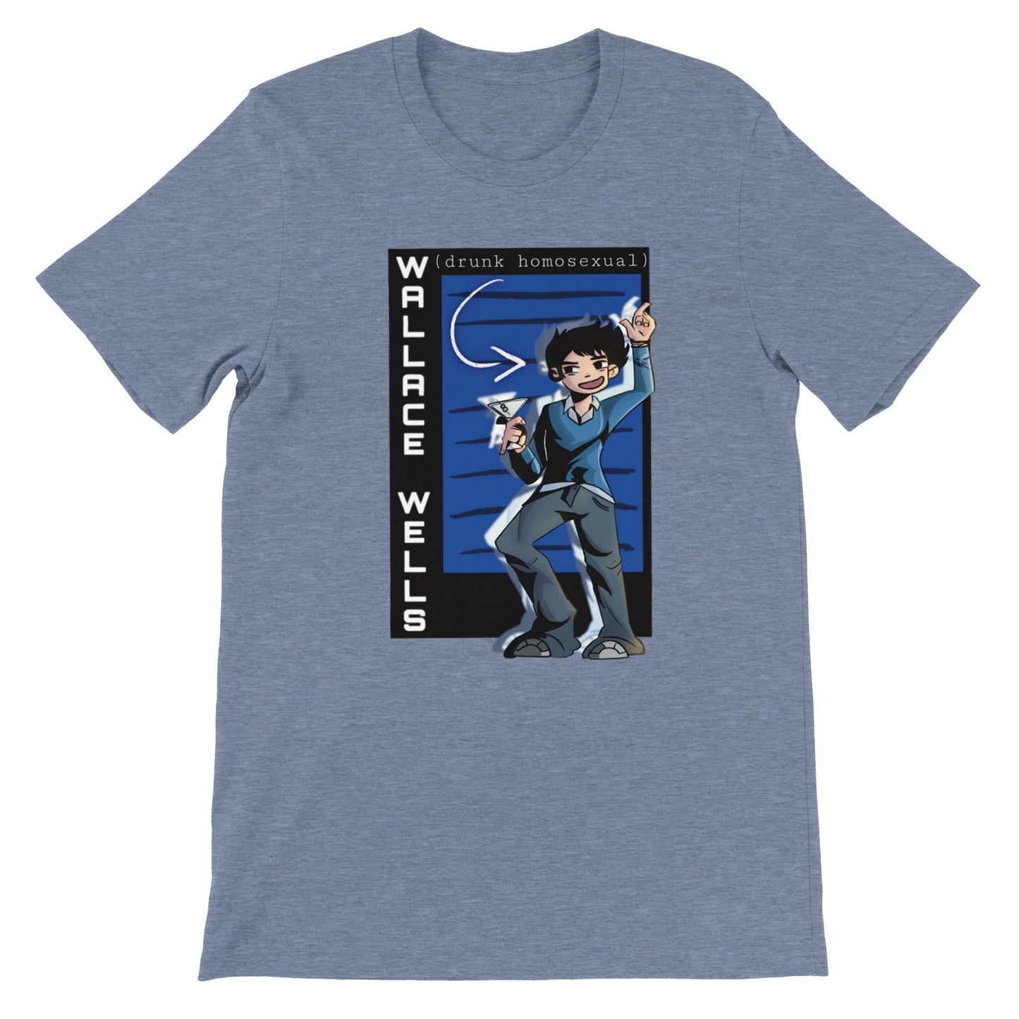 Wallace Wells-Scott Pilgrim-Premium Unisex Crewneck T-shirt
