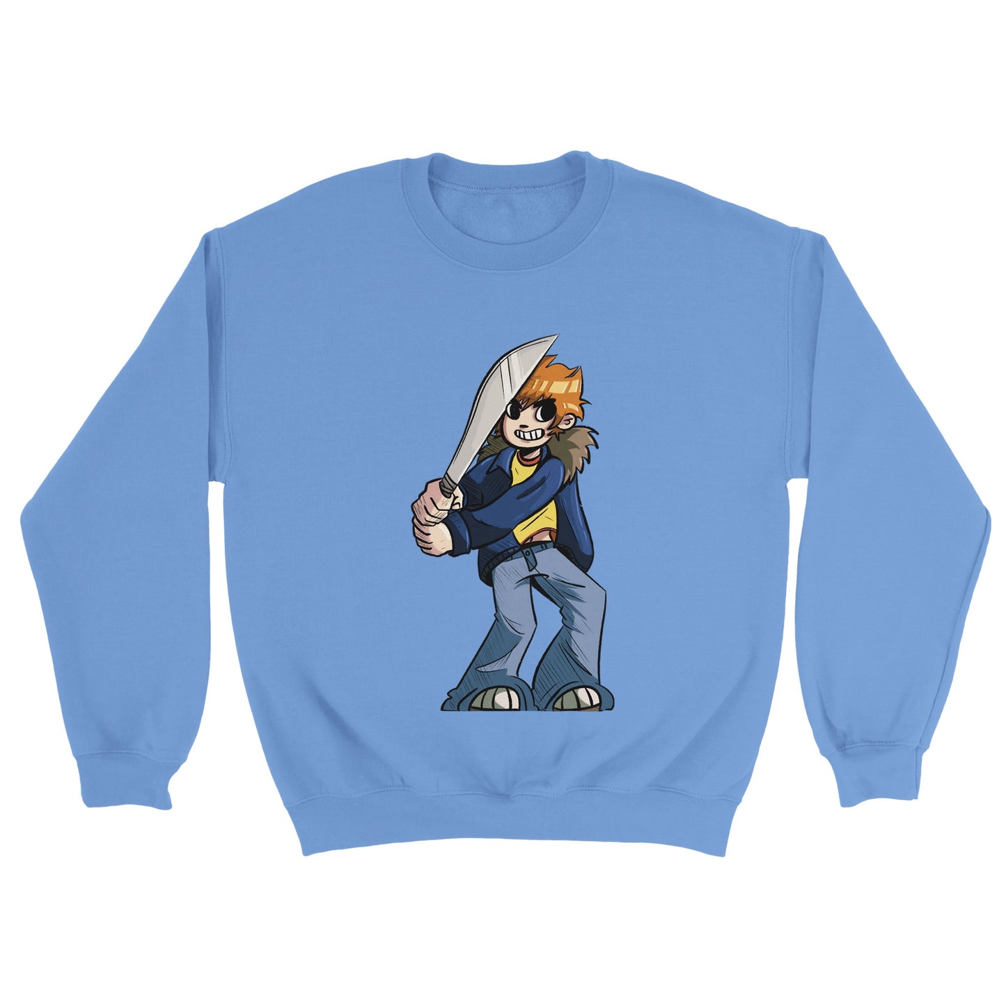 Scott Pilgrim-Sudadera unisex con cuello redondo