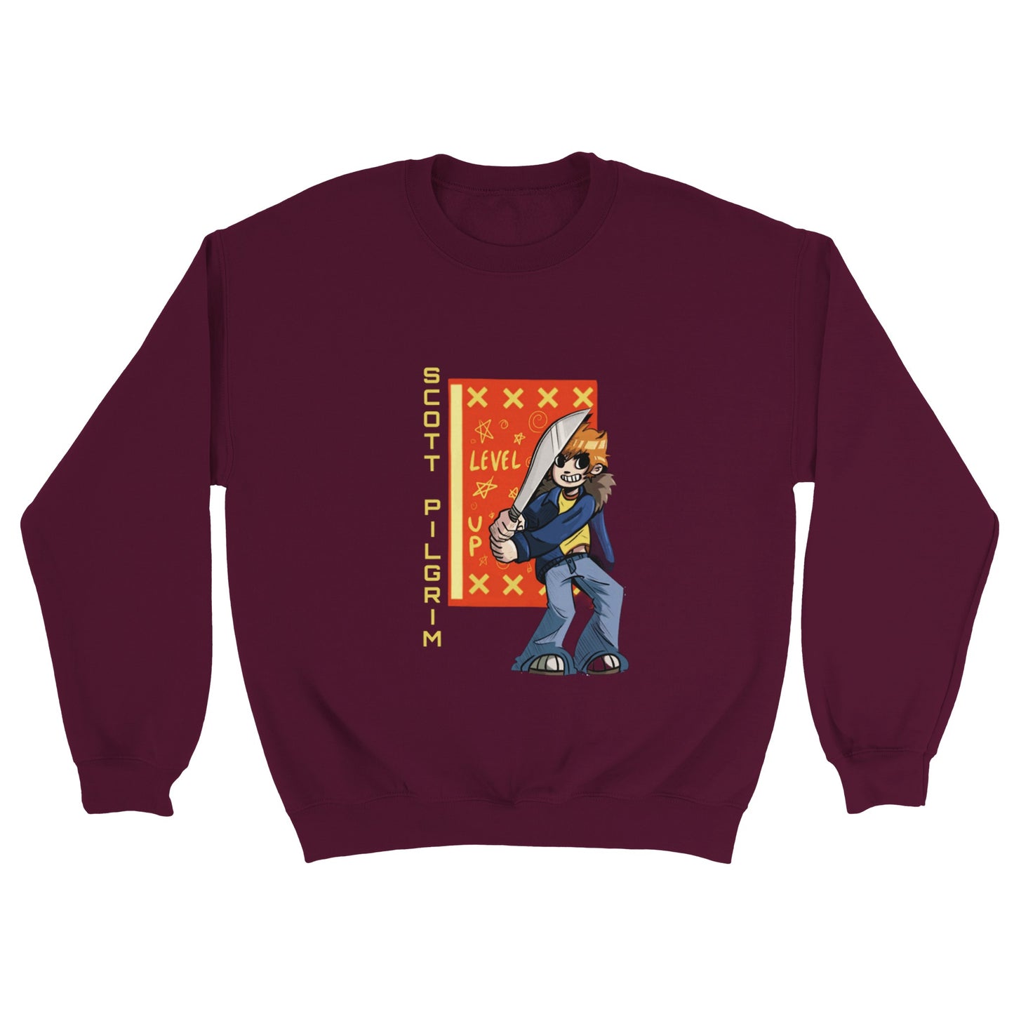 Scott Pilgrim Anime - Sudadera clásica unisex con cuello redondo