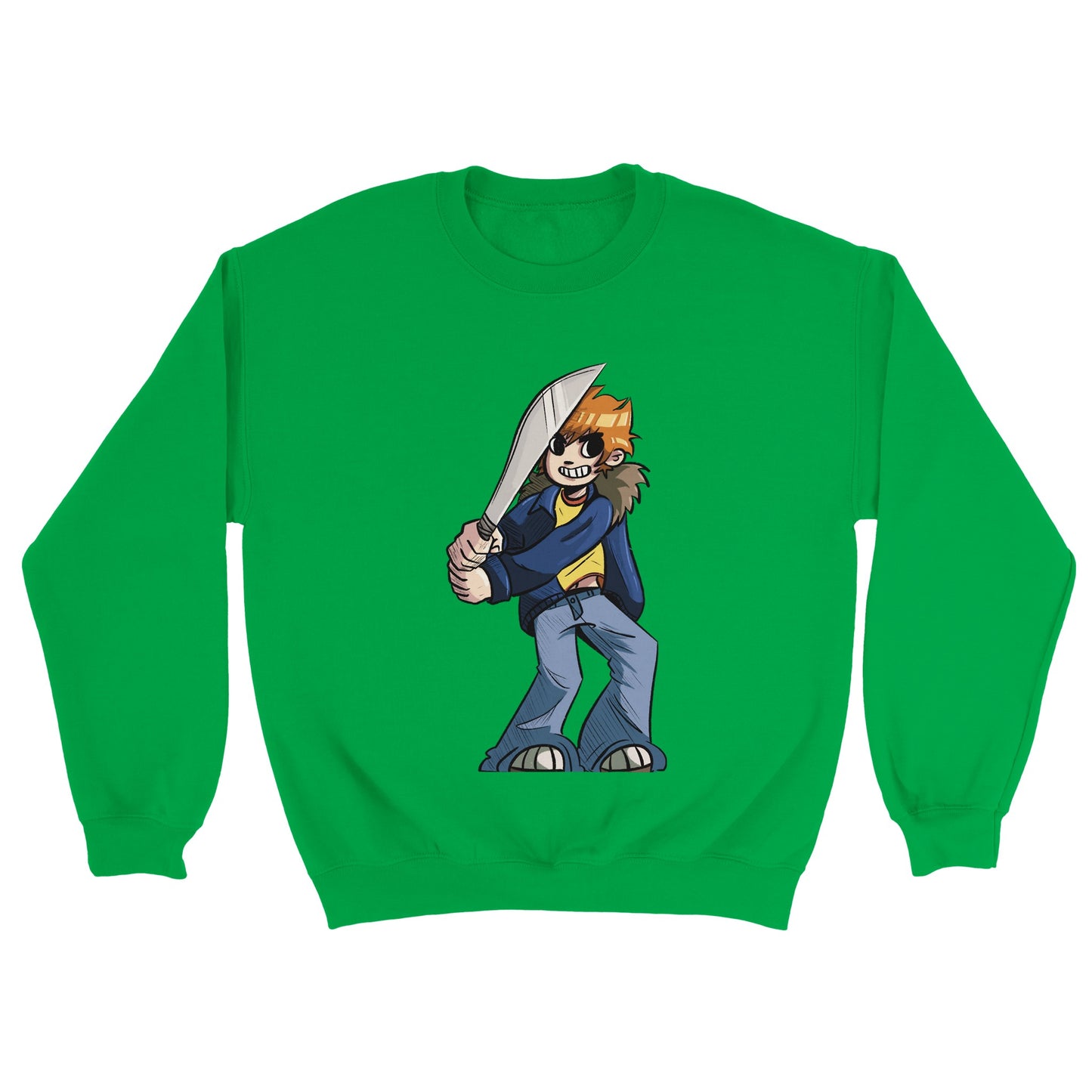 Scott Pilgrim-Sudadera unisex con cuello redondo