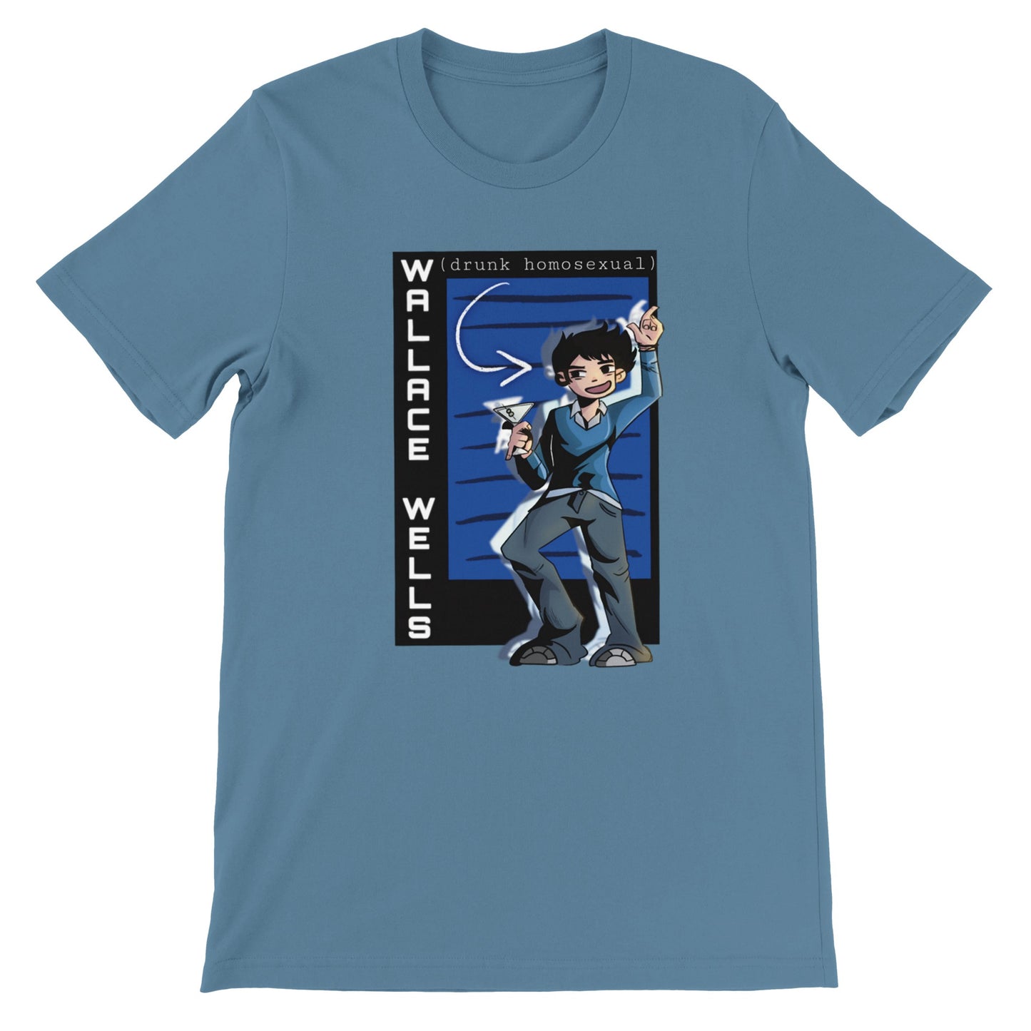 Wallace Wells-Scott Pilgrim-Premium Unisex Crewneck T-shirt