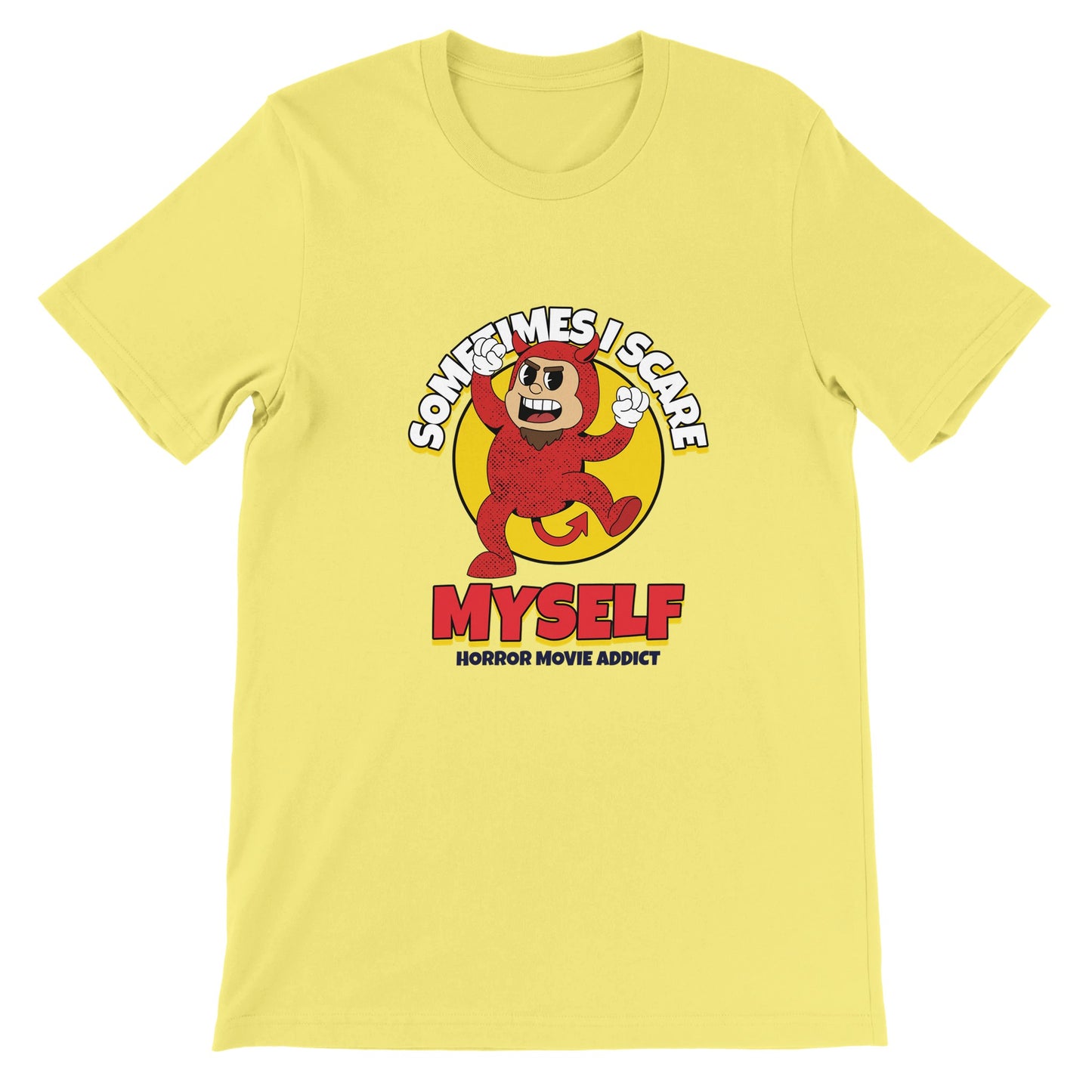 Adicto al terror - Camiseta premium unisex con cuello redondo