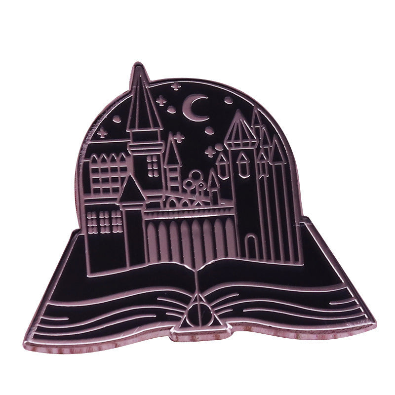 📚 Hogwarts Castle Book Enamel Pin | Harry Potter Inspired