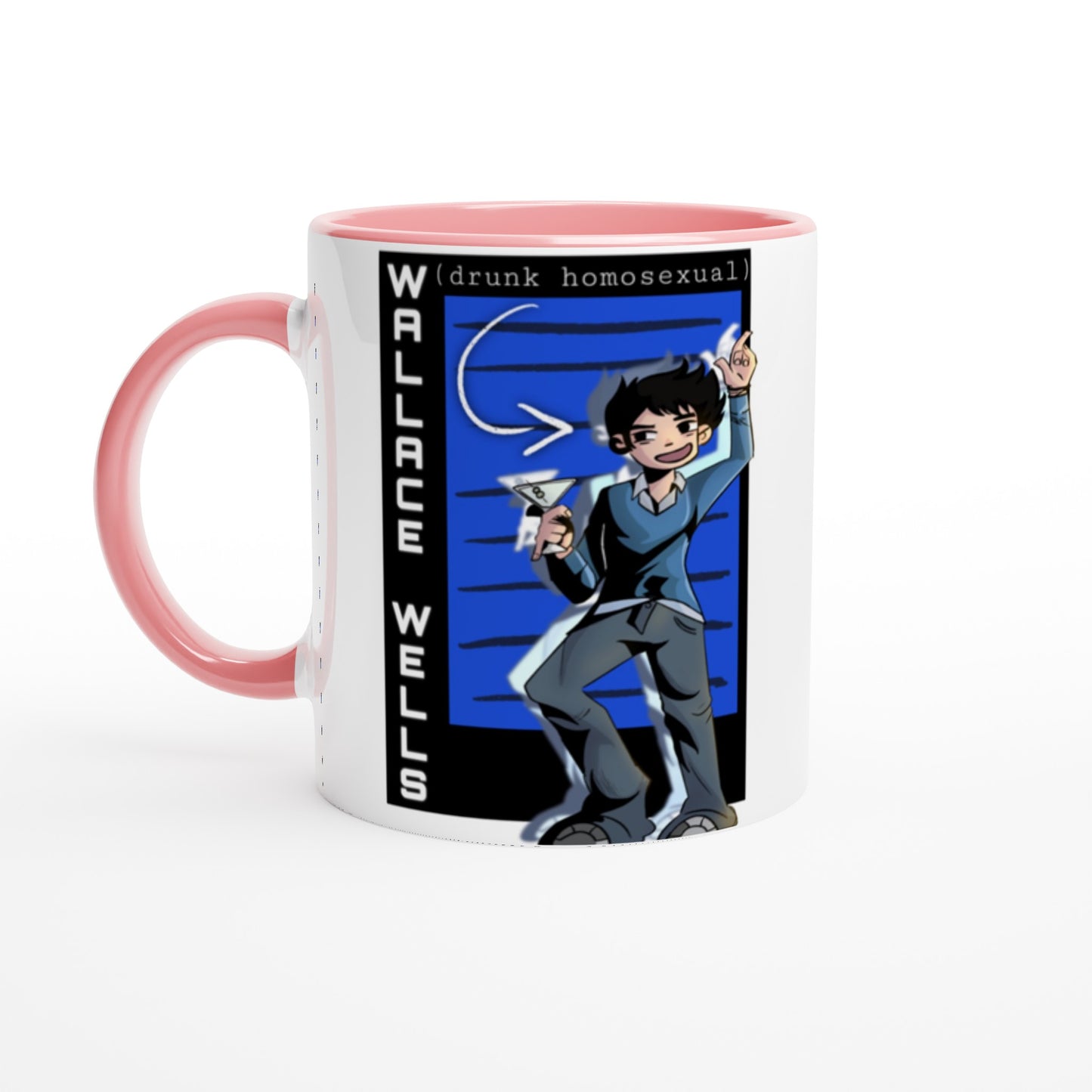 Wallace Wells-Scott Pilgrim-Camiseta unisex de cuello redondo premium - Taza de cerámica blanca de 11 oz con color en el interior