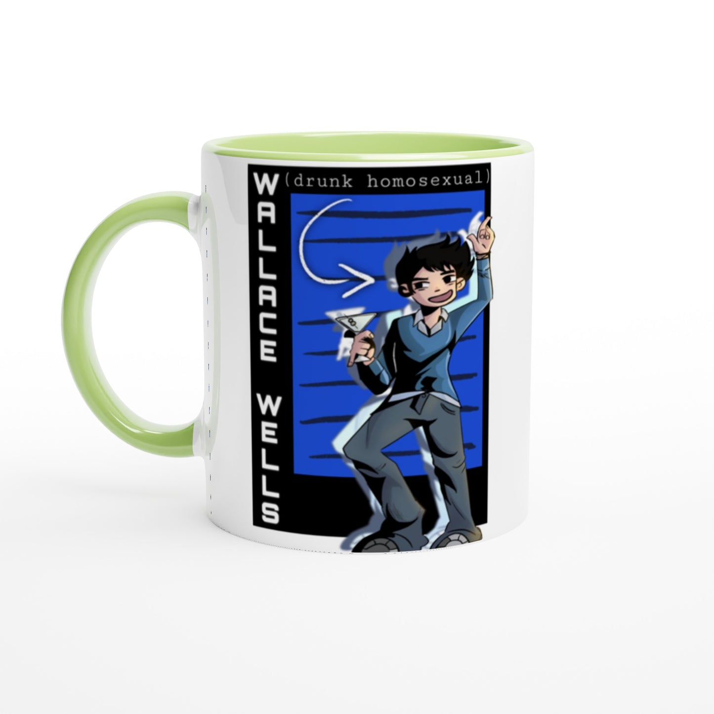 Wallace Wells-Scott Pilgrim-Camiseta unisex de cuello redondo premium - Taza de cerámica blanca de 11 oz con color en el interior