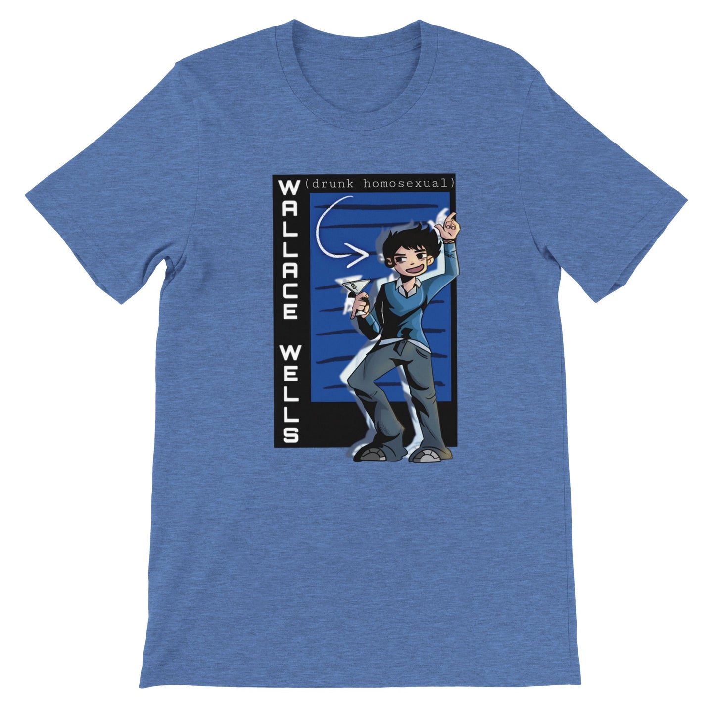 Wallace Wells-Scott Pilgrim-Premium Unisex Crewneck T-shirt