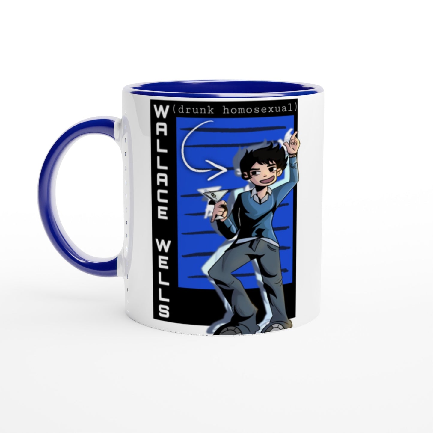 Wallace Wells-Scott Pilgrim-Camiseta unisex de cuello redondo premium - Taza de cerámica blanca de 11 oz con color en el interior