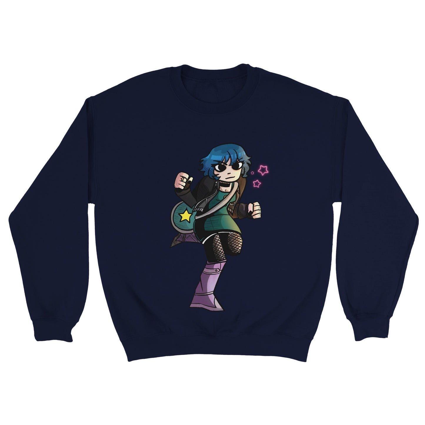 Ramona Flowers-Sudadera unisex clásica con cuello redondo