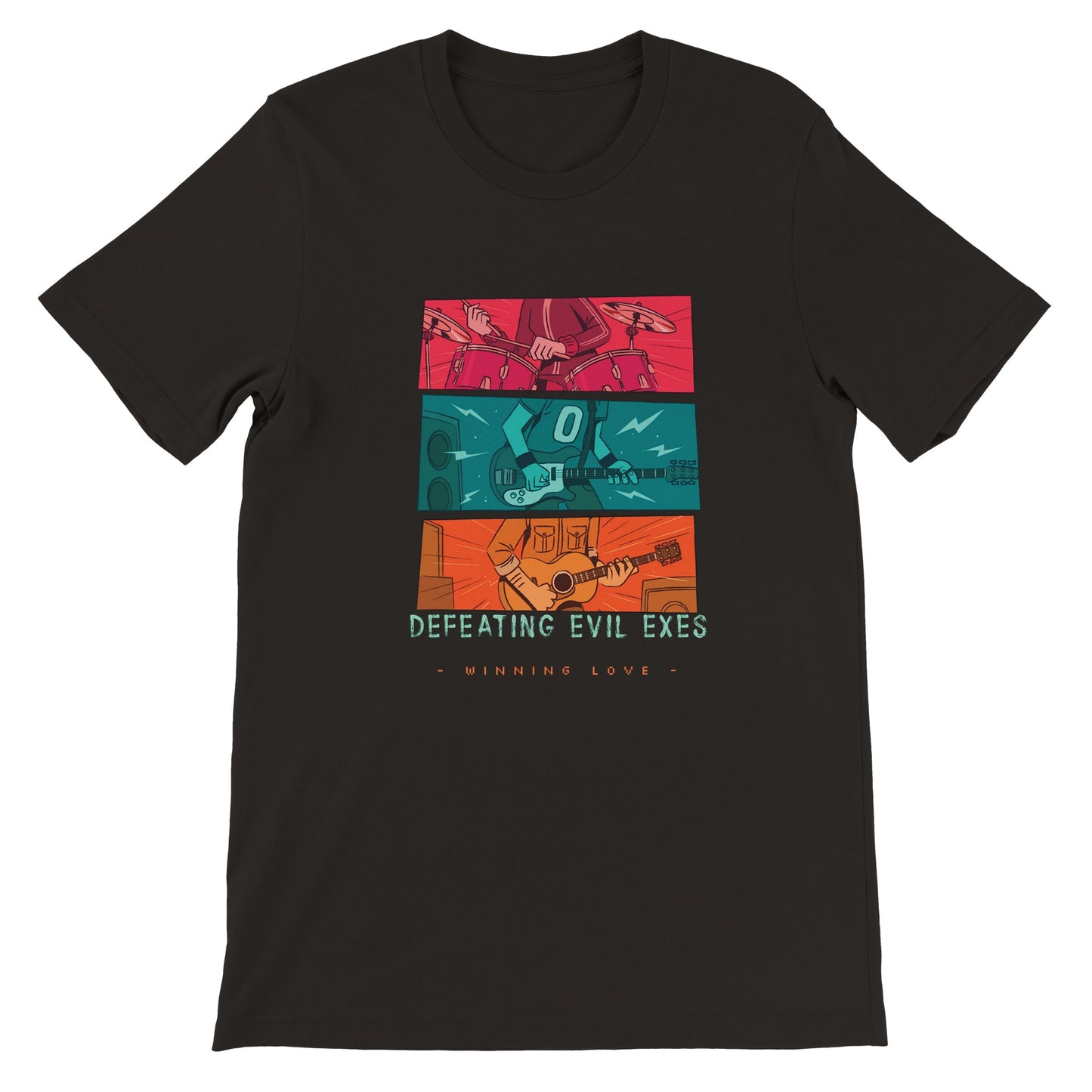 defeating Evil Exes- Scott Pilgrim-Premium Unisex Crewneck T-shirt