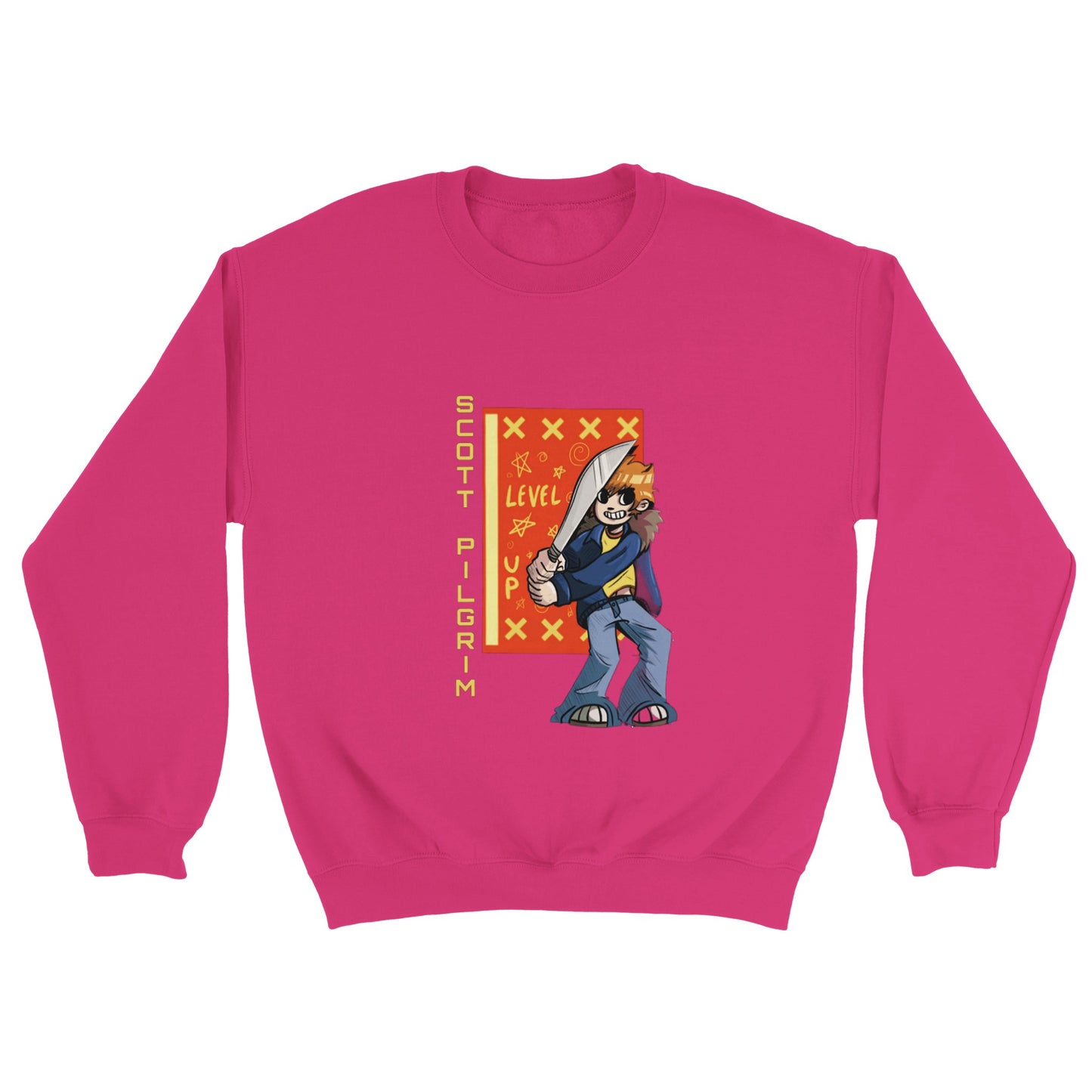 Scott Pilgrim Anime - Sudadera clásica unisex con cuello redondo