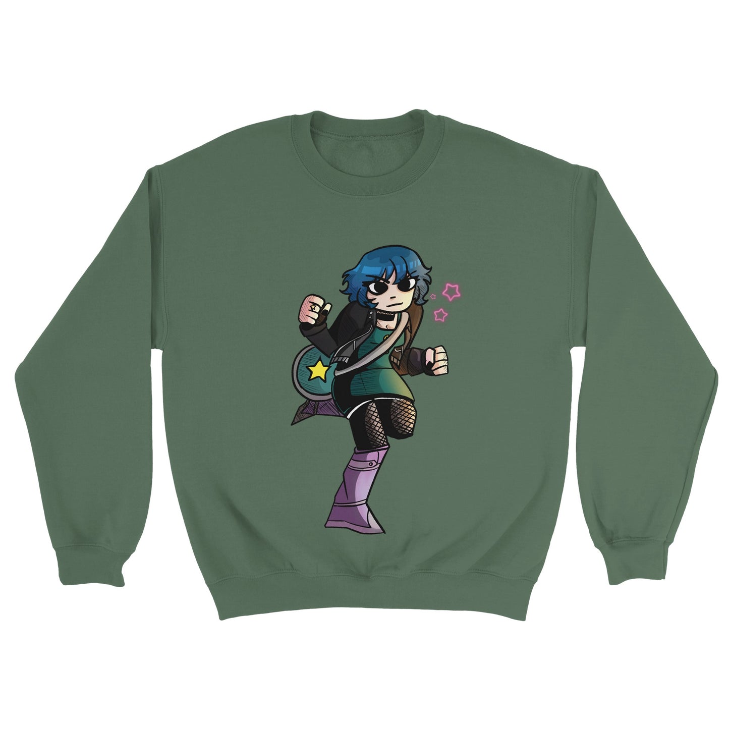 Ramona Flowers-Sudadera unisex clásica con cuello redondo