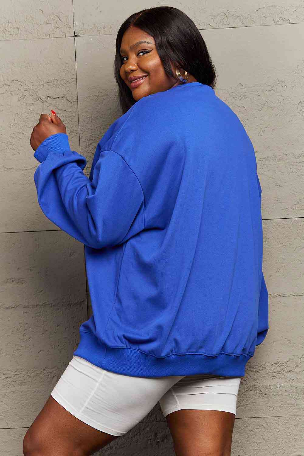 Trust In The Lord Flower Slogan Sweatshirt