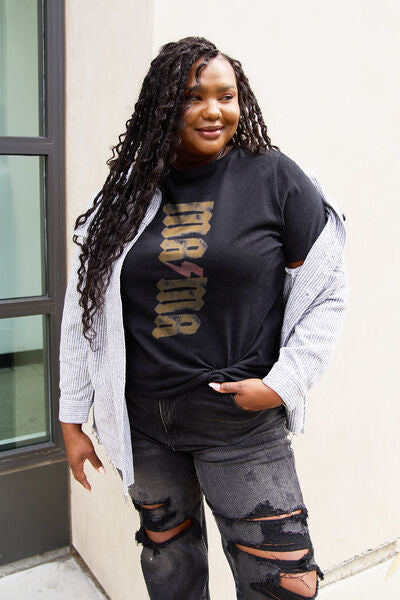🤘 Unleash Your Inner Rock Star Mom with our Thunder Struck Ma Ma TEE