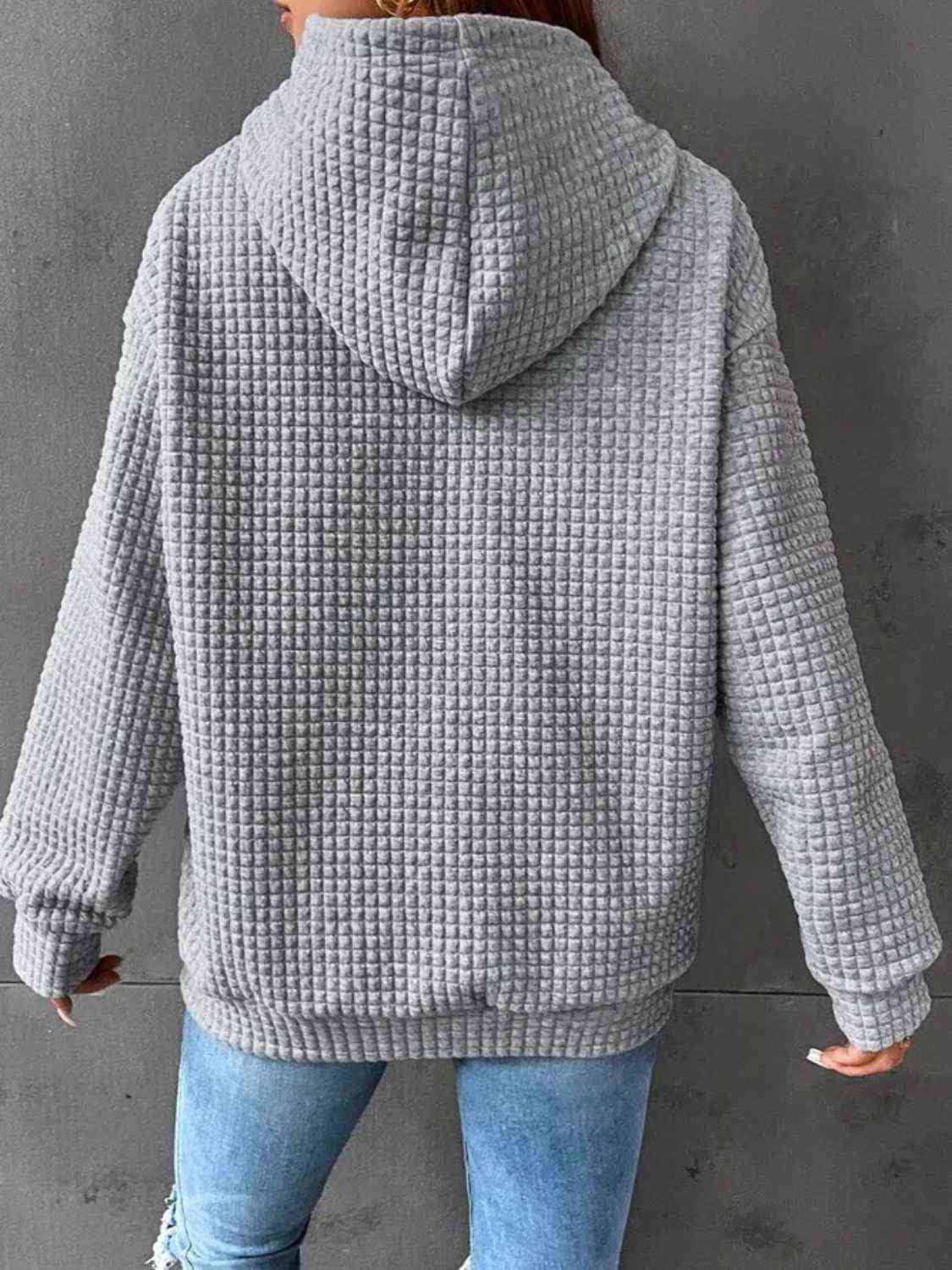 Chaeta Print Heart & Football Graphic Hoodie