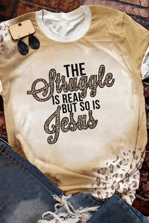 ✨ Embrace Faith with Our "The Struggle Is Real But So Is Jesus" Tee! 🙏