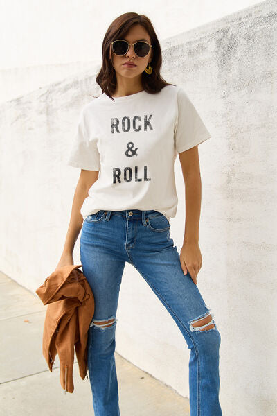 ๐ค ROCK & ROLL Tee - Unleash Your Inner Rock Goddess! ๐ธ๐ค