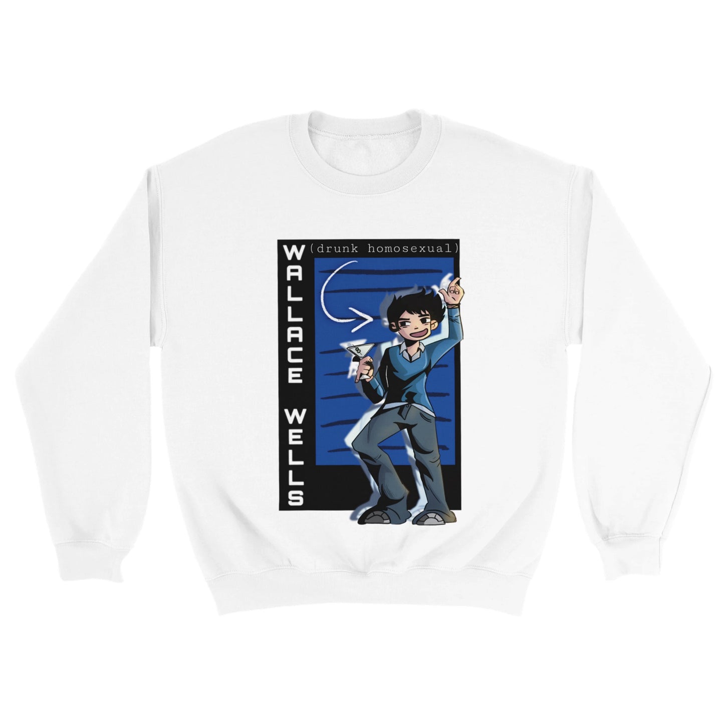 Wallace Wells-Scott Pilgrim-Premium Unisex Crewneck T-shirt - Classic Unisex Crewneck Sweatshirt | Print Material | Cloeys Creation | FOR THE LOVE OF TEE-SHIRTS
