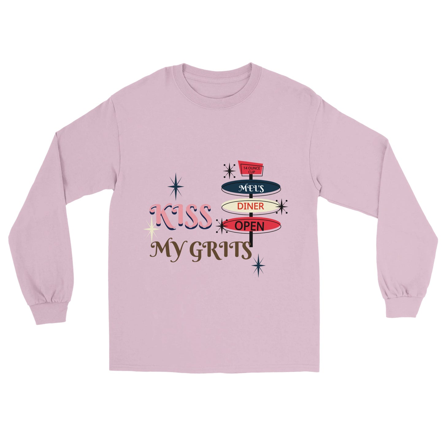 Kiss My Grits * Alice- Mel's Diner - Classic Unisex Longsleeve T-shirt | Print Material | FOR THE LOVE OF TEE-SHIRTS