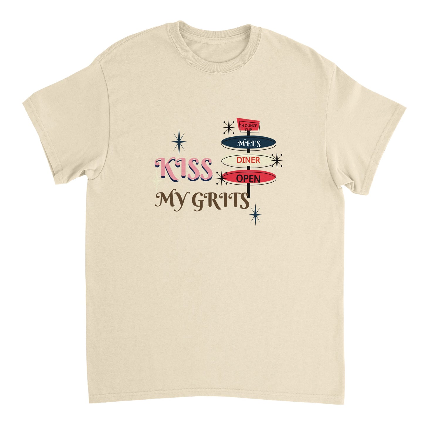 Kiss My Grits * Alice- Mel's Diner-Camiseta unisex de cuello redondo de peso pesado