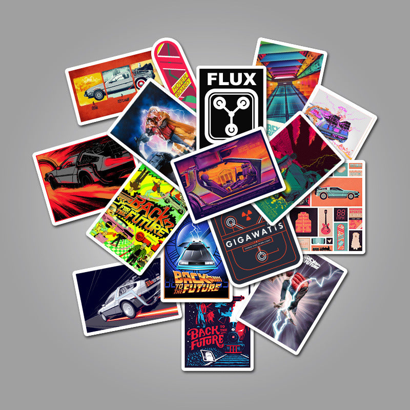 🕰️ 50 Time-Traveler's Delight Sticker Collection | Back to the Future Adventures Await!