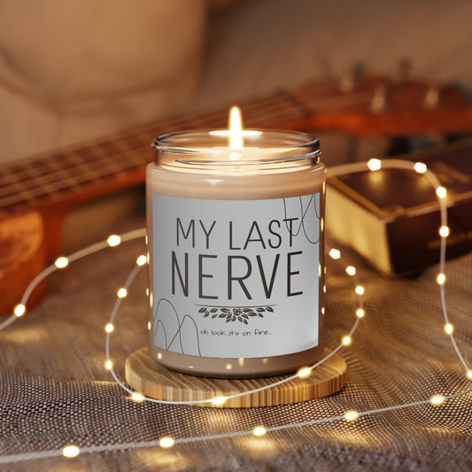 My Last Nerve Candle: Ignite Humor and Relaxation