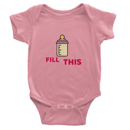 Fill this - Classic Baby Short Sleeve Bodysuit | Print Material | FOR THE LOVE OF TEE-SHIRTS