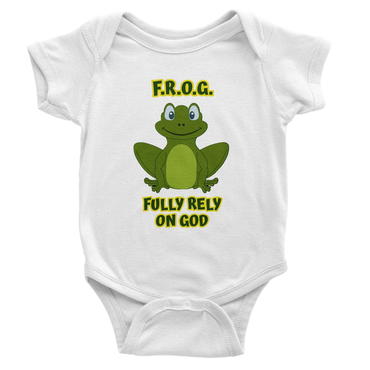 Frog - Classic Baby Crewneck T-shirt - Classic Baby Short Sleeve Bodysuit | Print Material | FOR THE LOVE OF TEE-SHIRTS