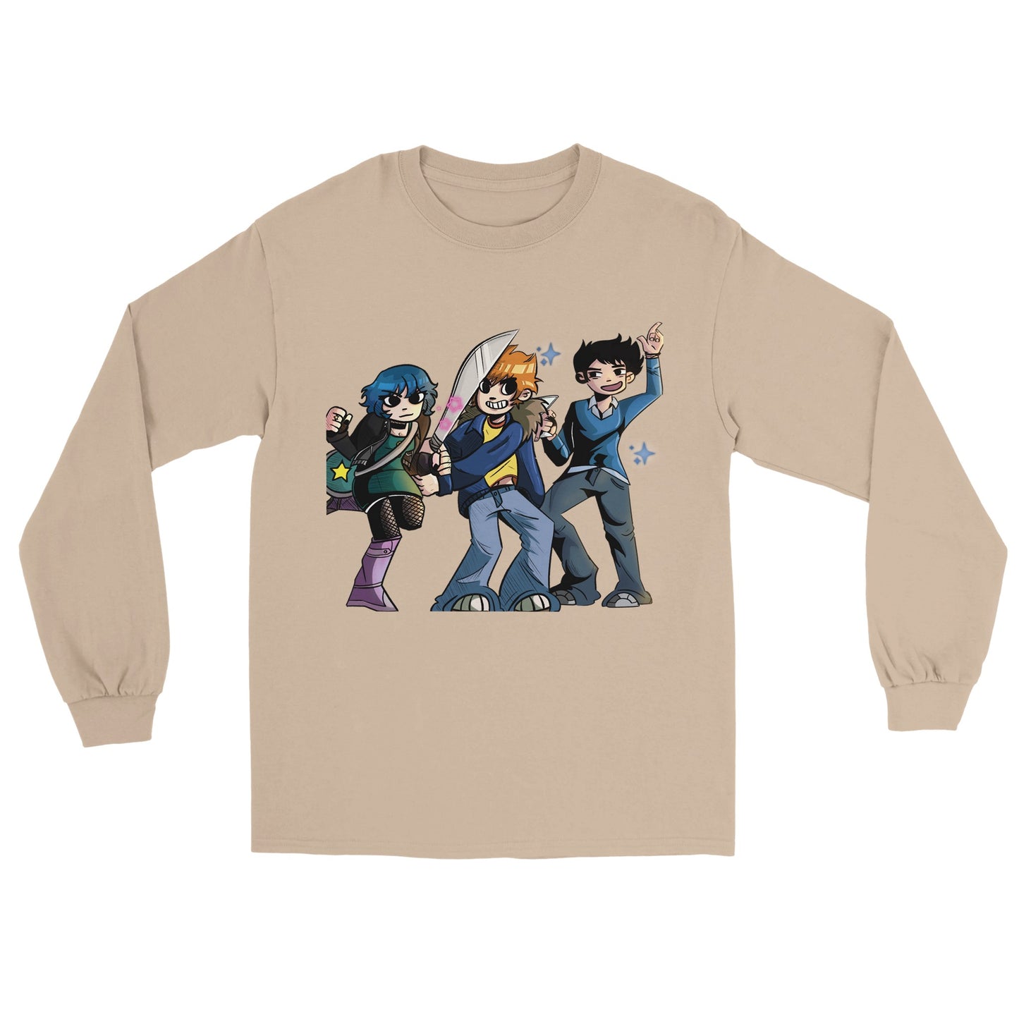 Trio Scott Pilgrim- Camiseta clásica unisex de manga larga