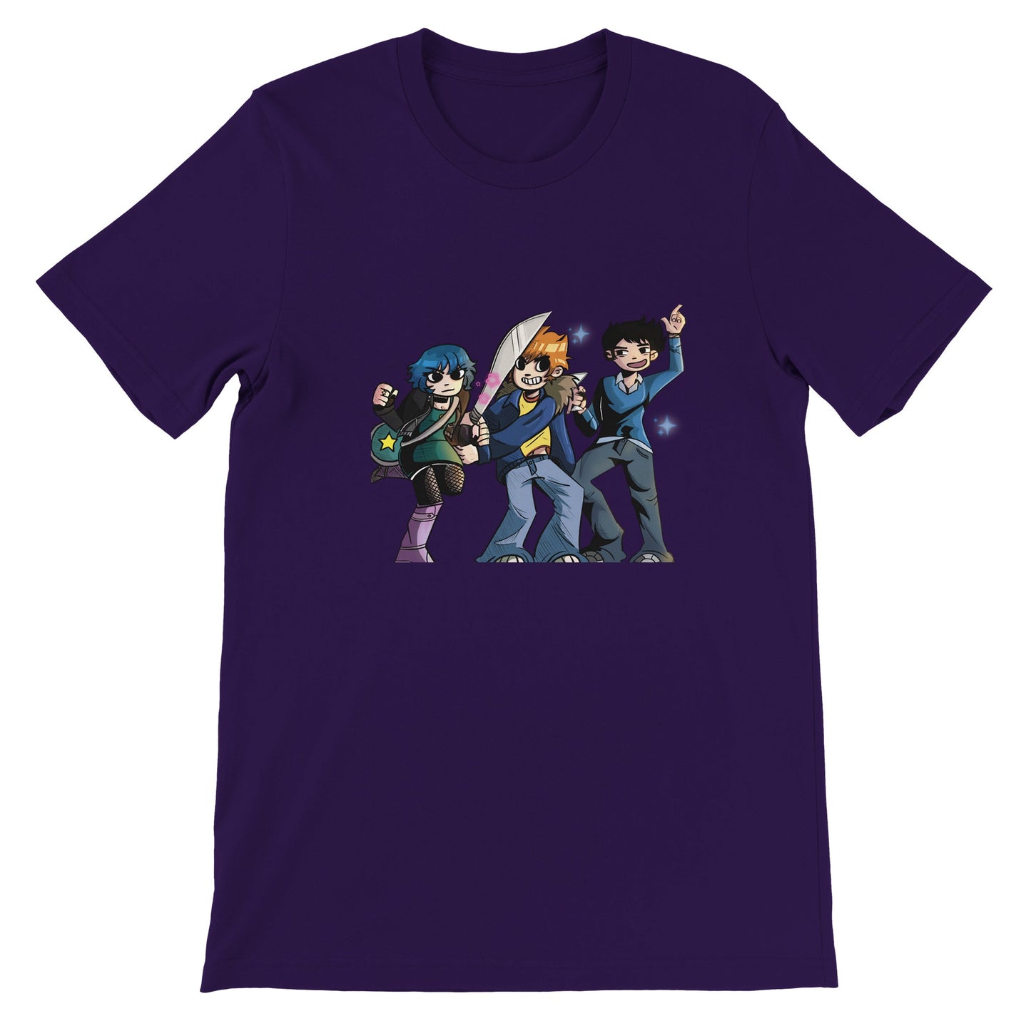 Scott Pilgrim y amigos-Camiseta premium unisex con cuello redondo