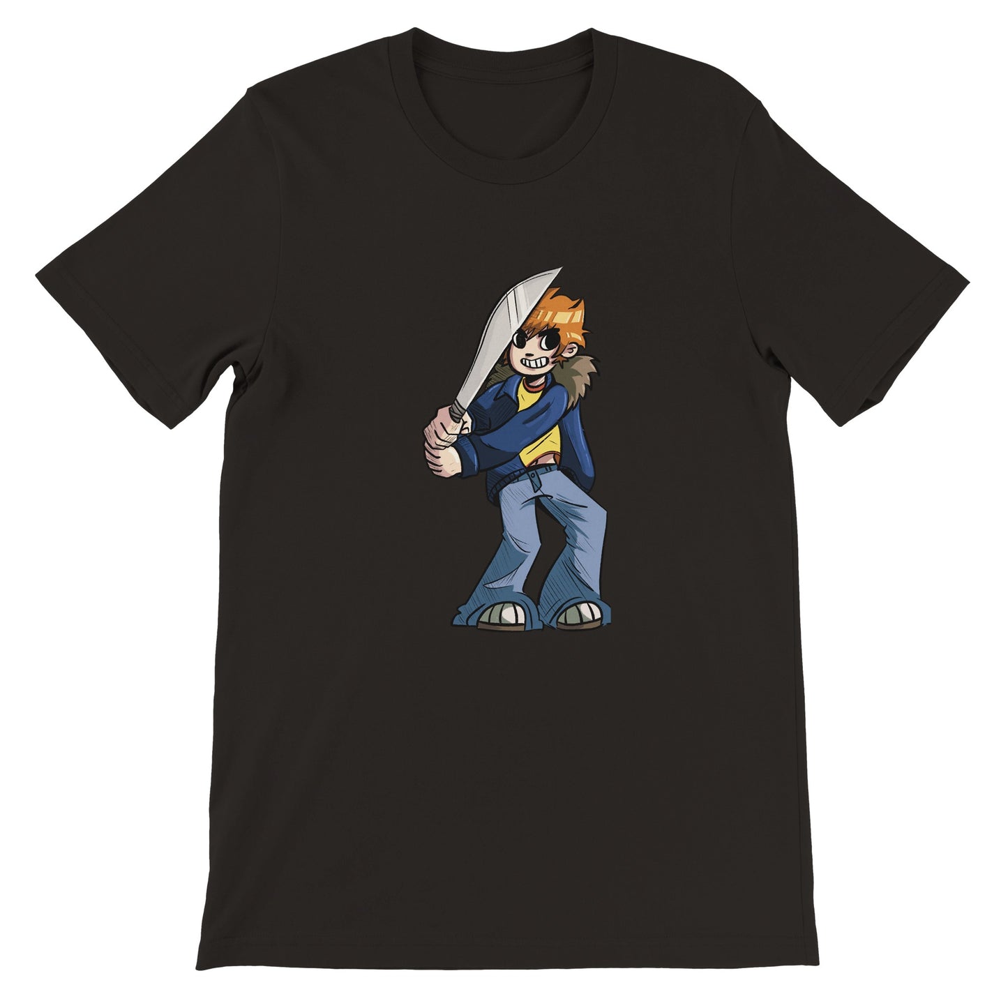 Scott Pilgrim-Single - Camiseta premium unisex con cuello redondo