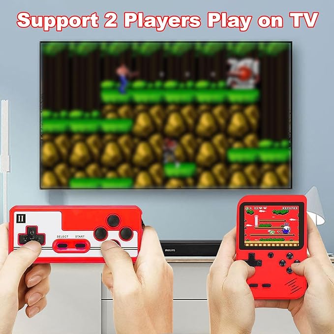 Retro Video Game Console, Tinytendo 400 In 1 With Game Controller, Support 2 Players Play On TV