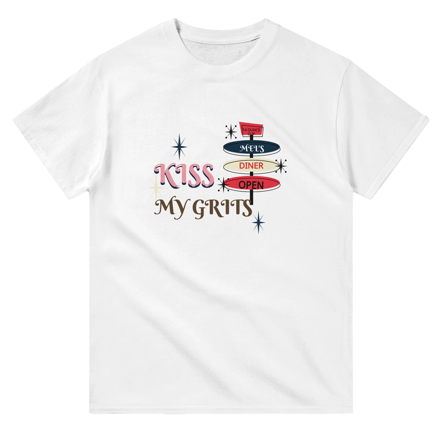 Kiss My Grits * Alice- Mel's Diner-Camiseta unisex de cuello redondo de peso pesado