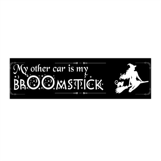 Broomstick Bumper Sticker