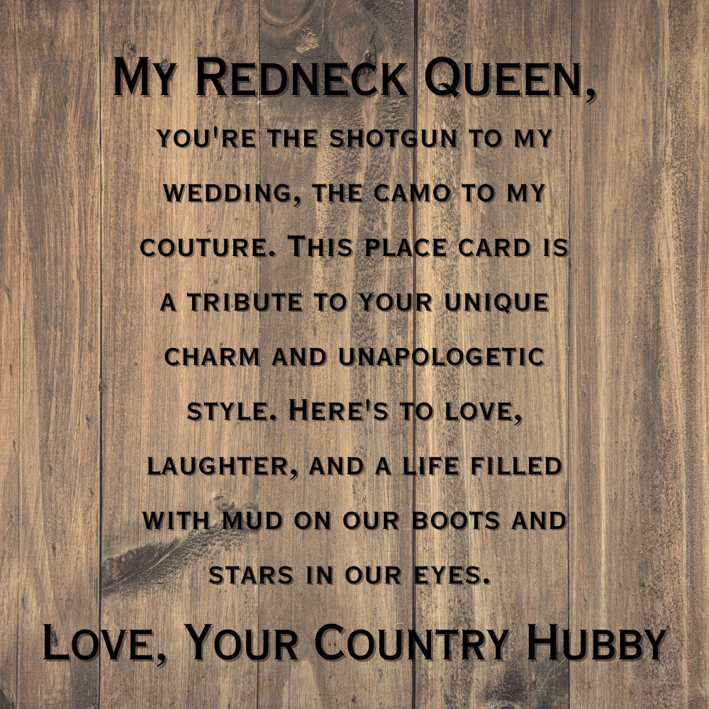 "My Redneck Queen" Dog Tag - Customizable