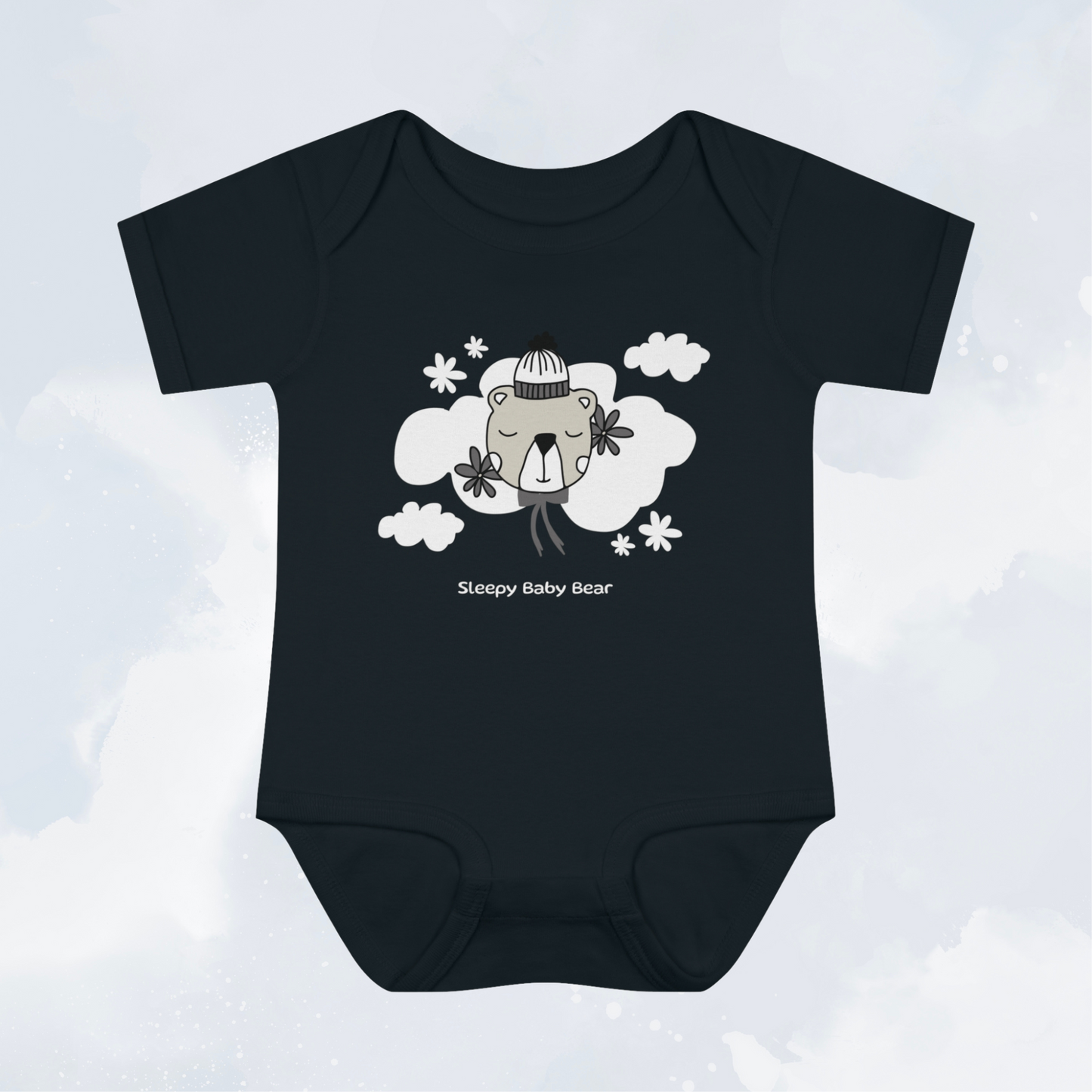 Sleepy Baby Bear: Baby Bodysuit